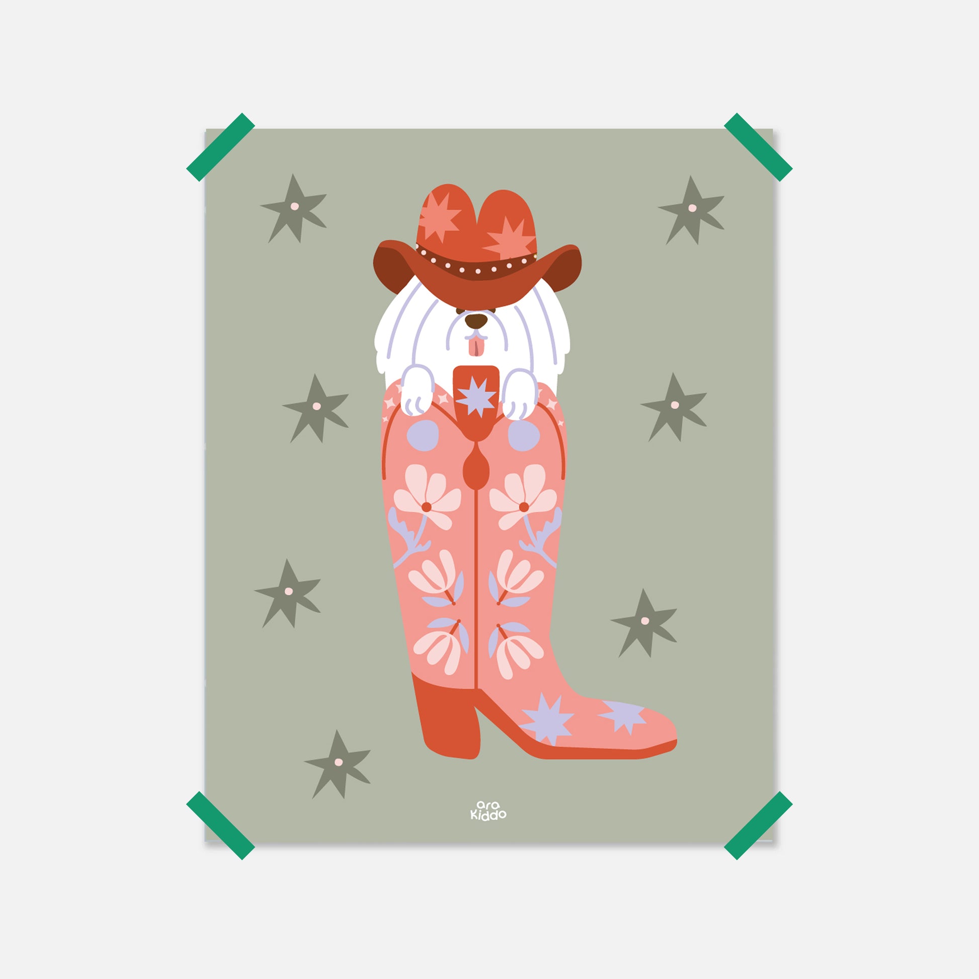 Cowboy Dog Poster