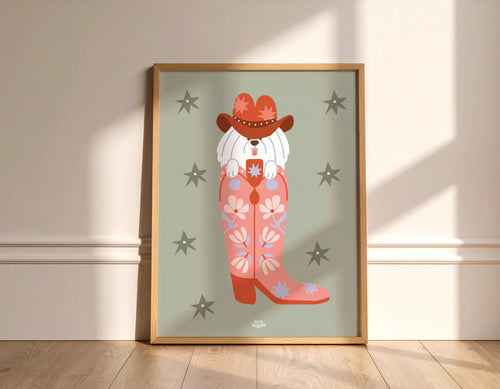 Cowboy Dog Poster