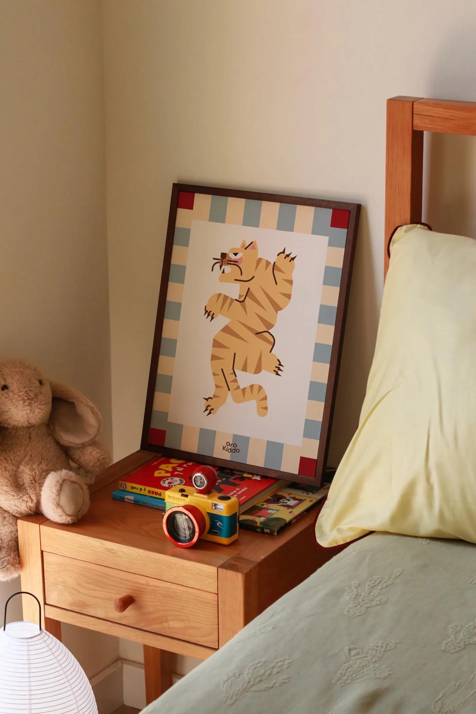 Cute Mid Century Tiger Cat Poster