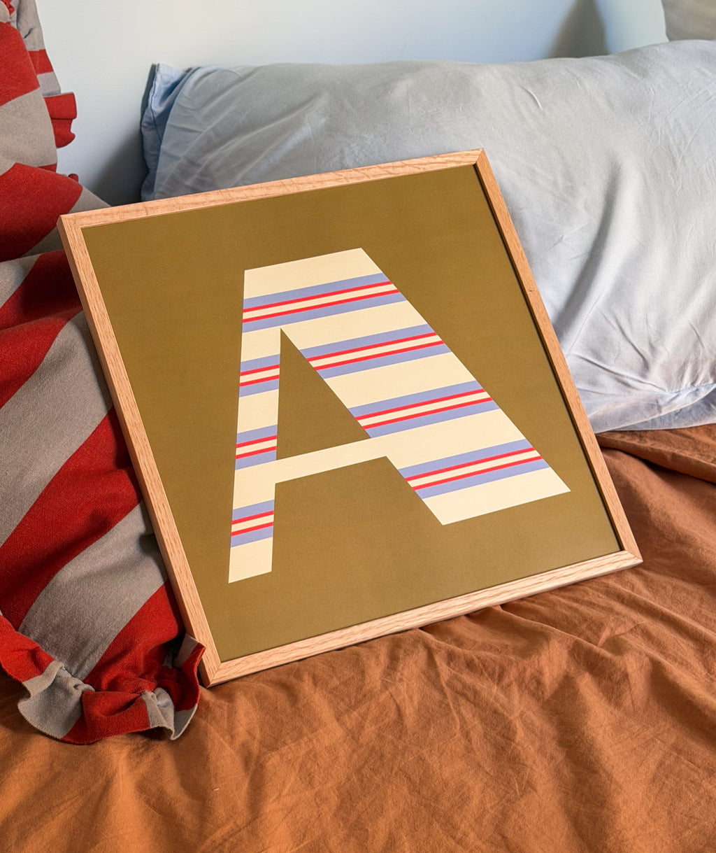 Lámina personalizada con inicial
