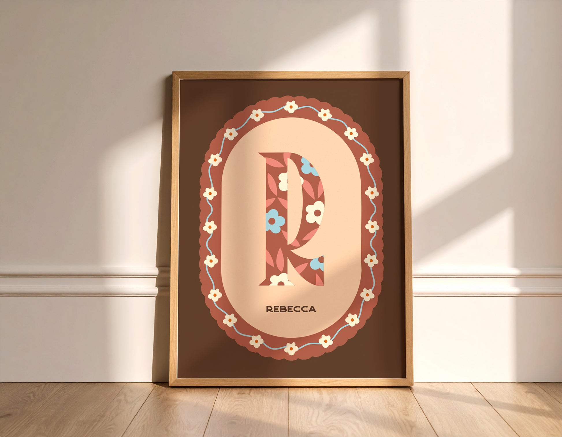 Personalized Initial Poster for Kids