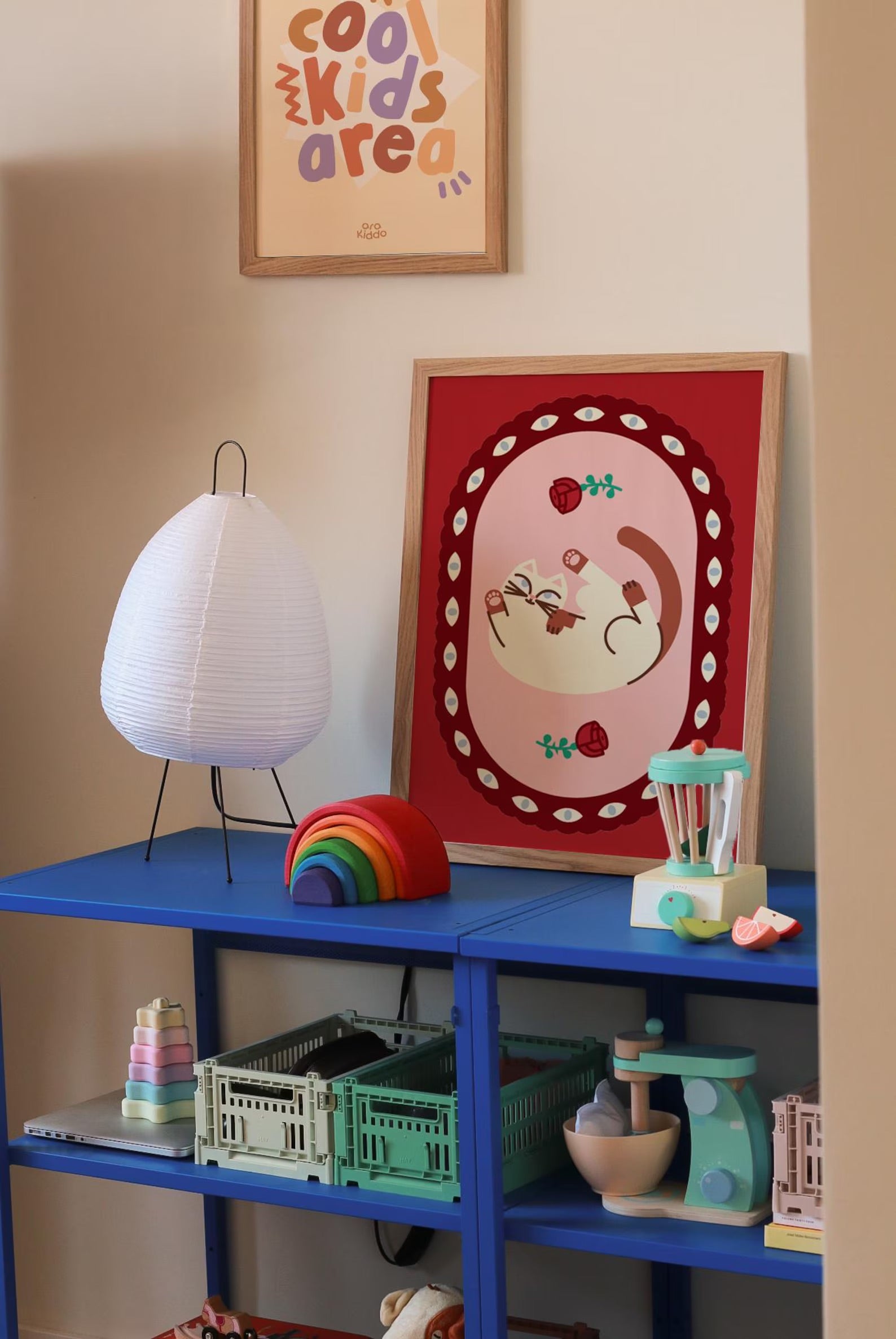 Cute Upside Down Cat Poster