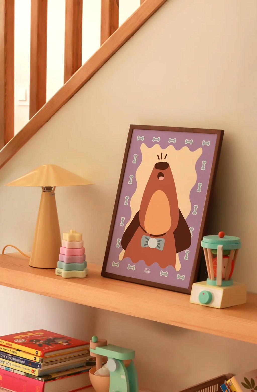Howling Dog Poster