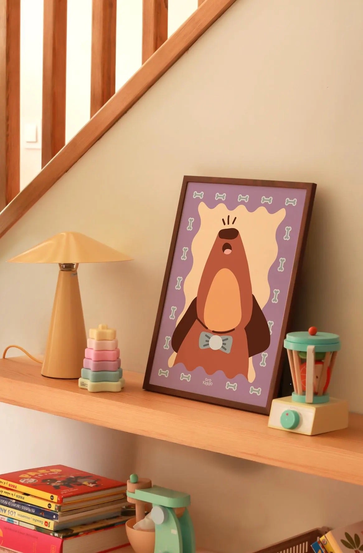 Howling Dog Poster