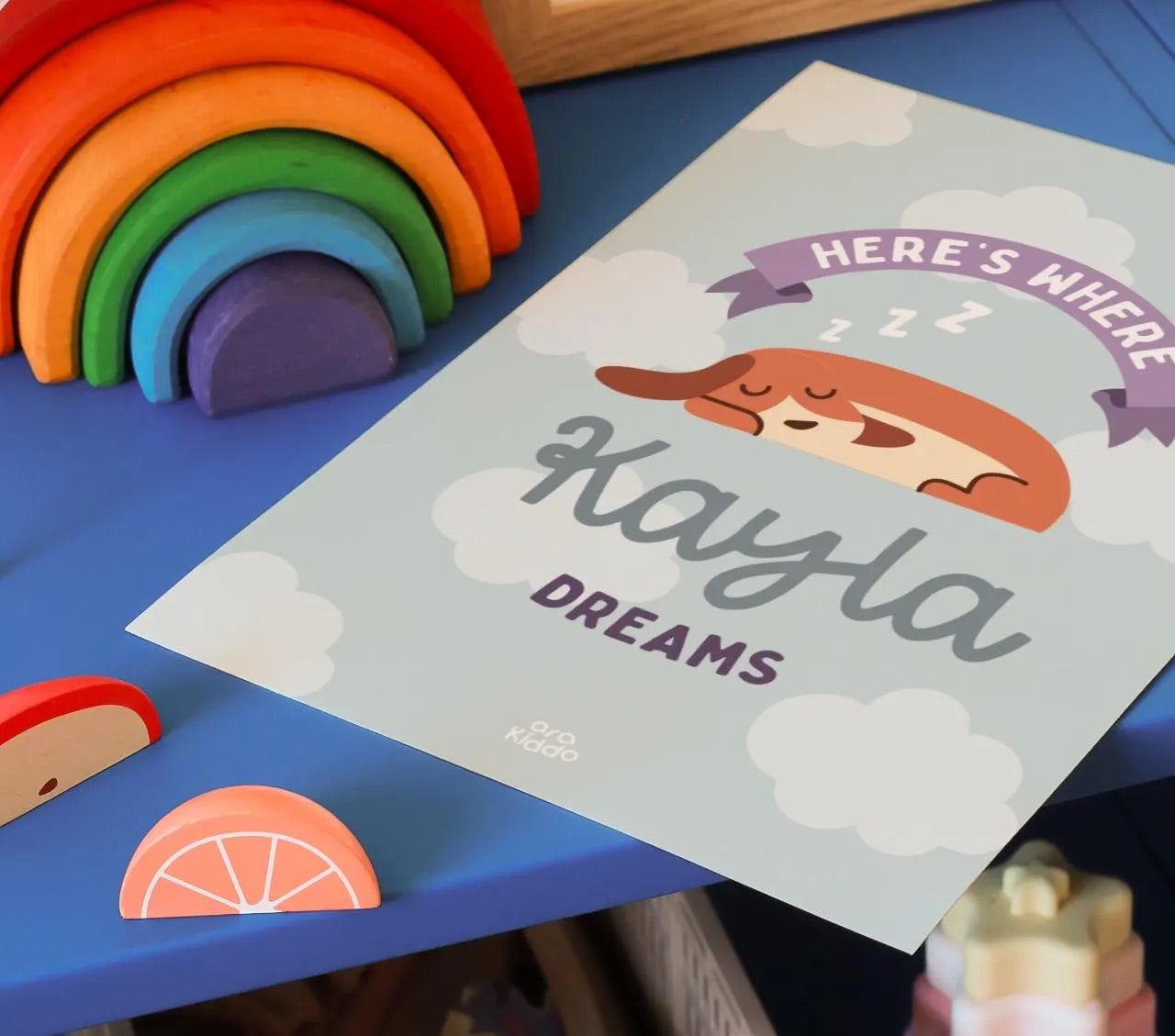 Personalized Sleepy Dog