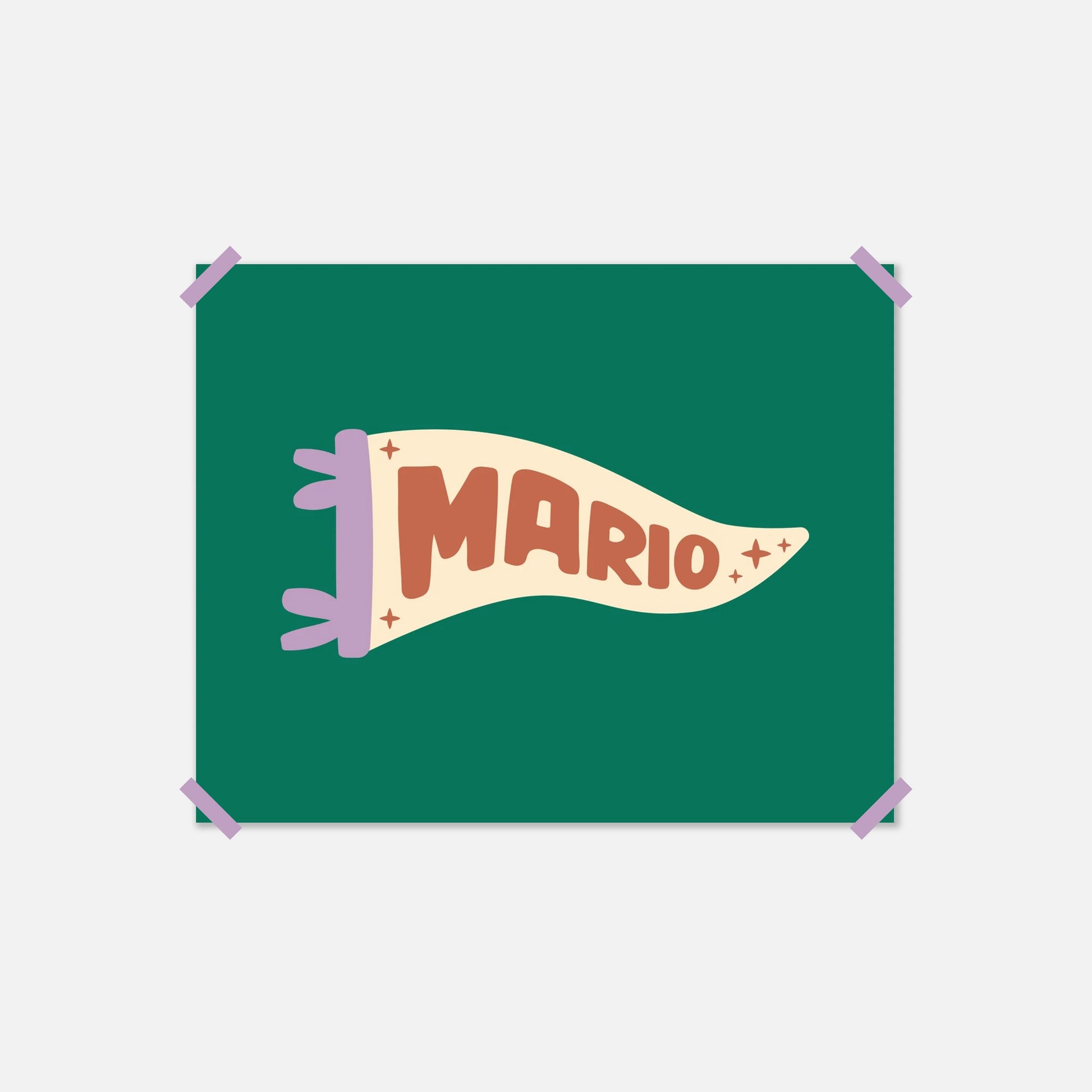Custom Name Pennant Poster