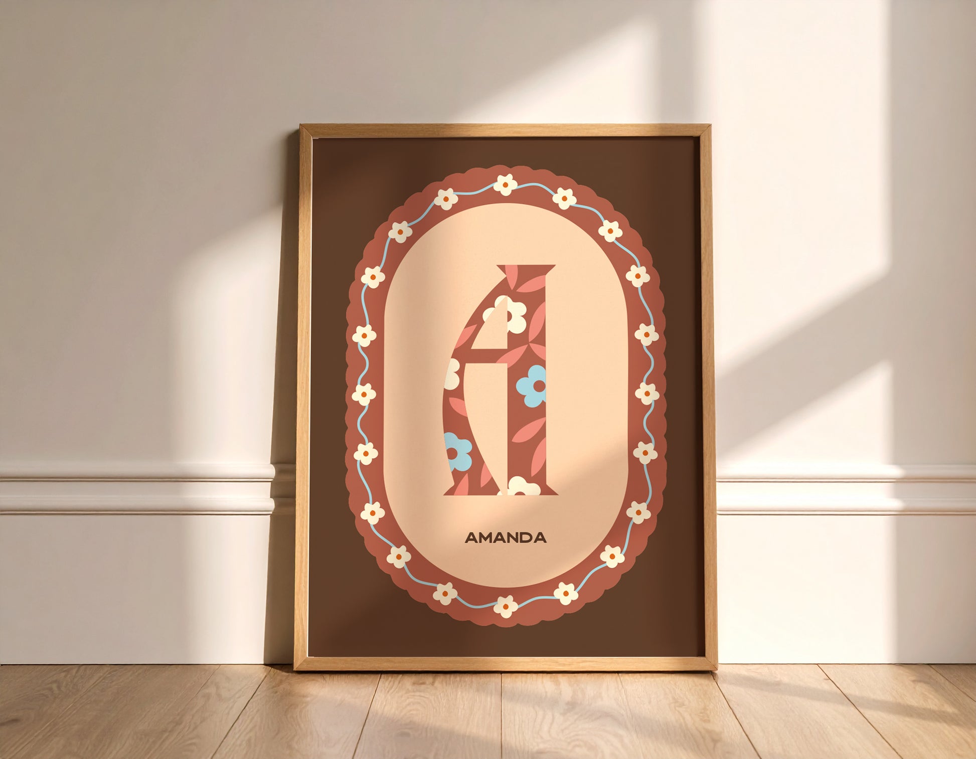 Personalized Initial Poster for Kids