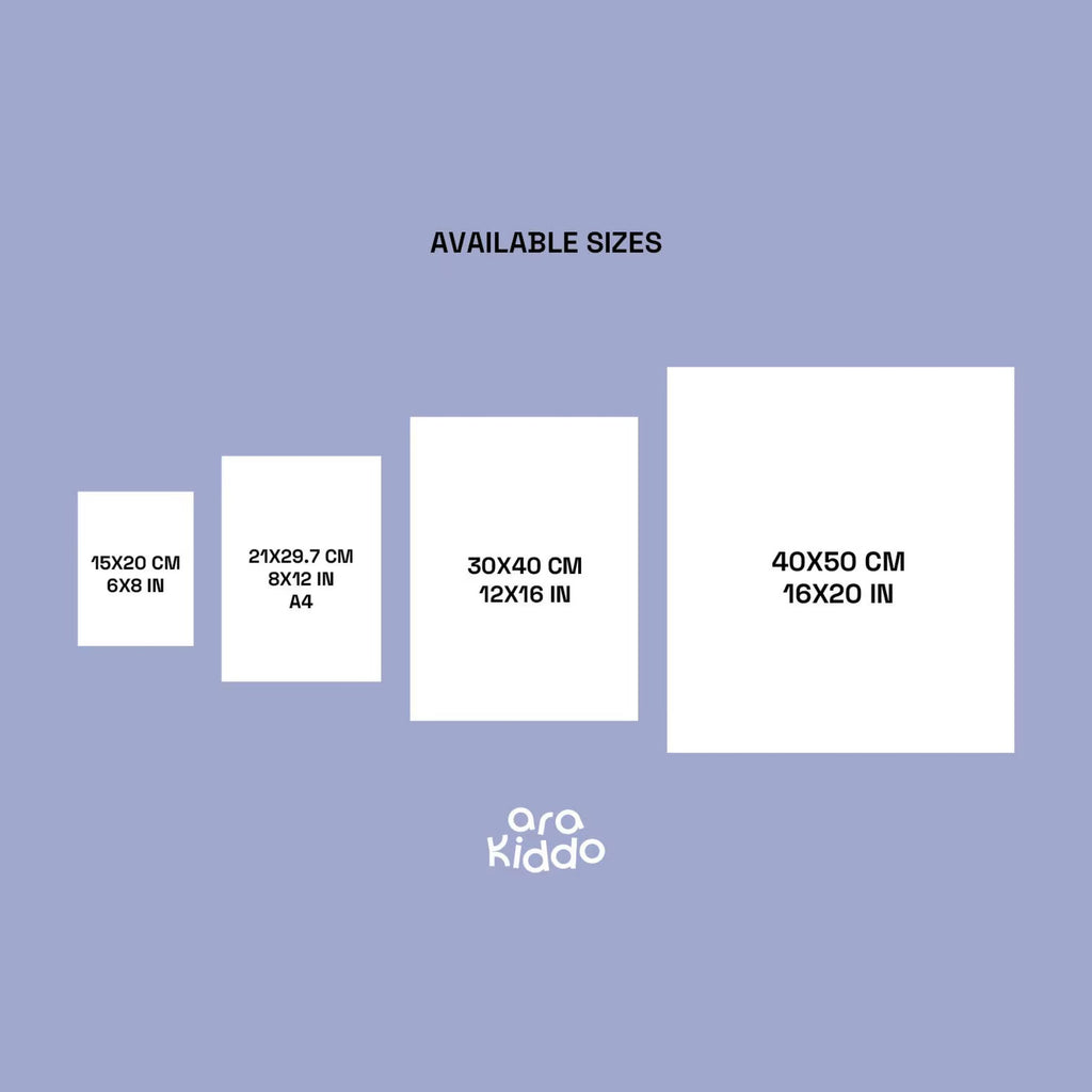 Awooo Dog Nursery Poster